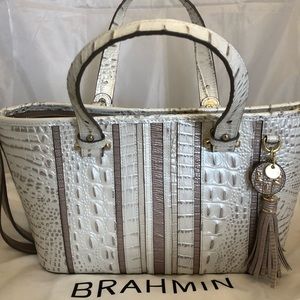 Brahmin Mini Asher Leather Satchel
